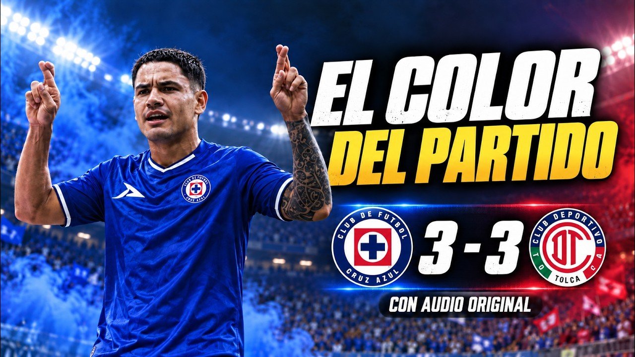 Portada del video sobre el ambiente del empate entre Cruz Azul y Toluca