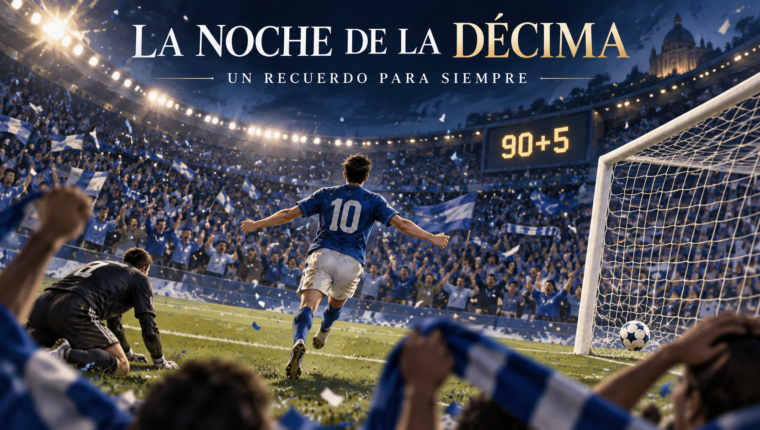 Ilustración editorial que recuerda el décimo campeonato de Cruz Azul