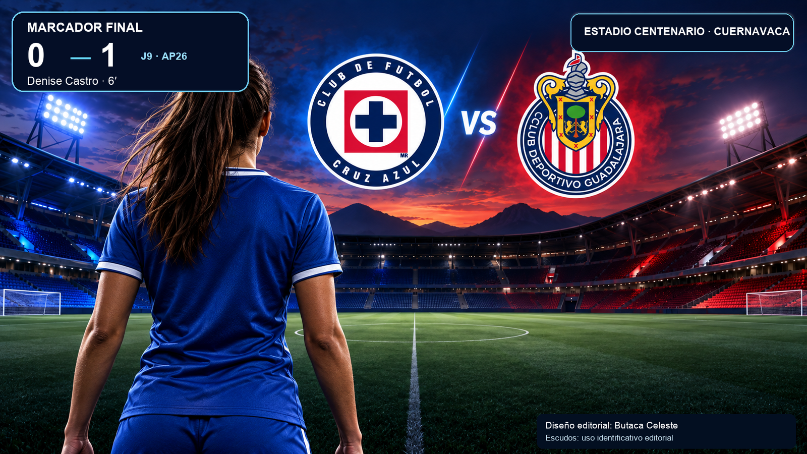 Chivas derrota 1-0 a Cruz Azul Femenil en el Centenario